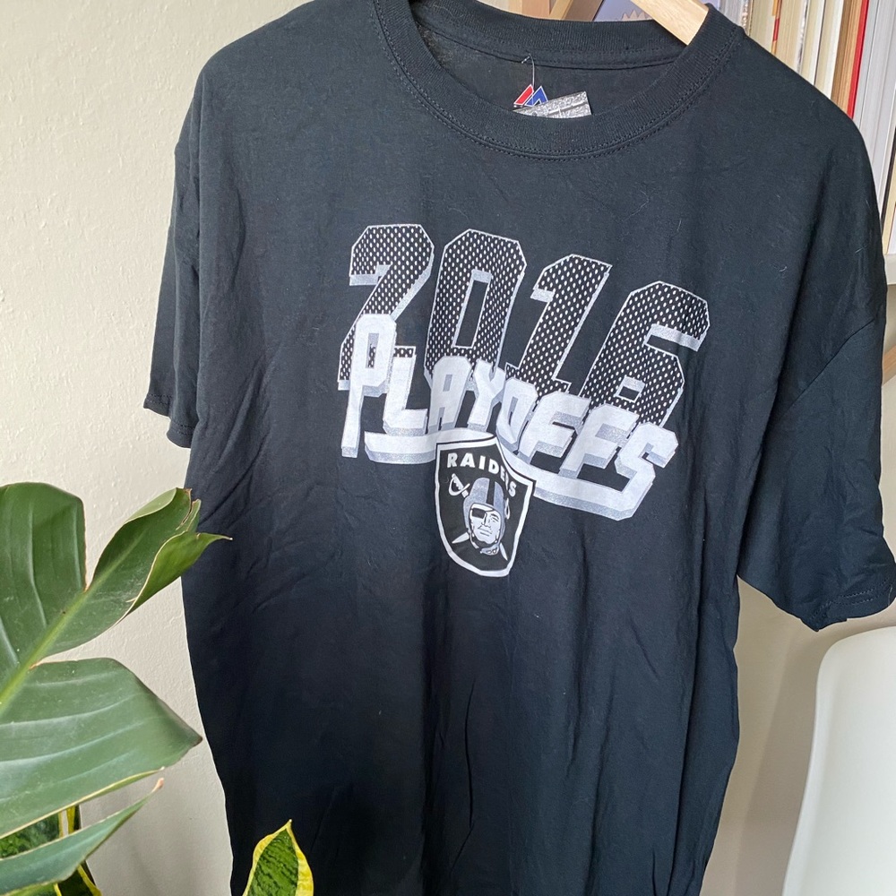 Oakland Raiders 2016 Playoff Shirt, Brand New, LG